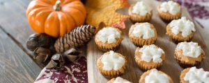 Healthy Pumpkin Desserts Including These Mini Pumpkin Cheesecakes